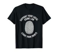 Forensic Science Investigator Fingerprint Camiseta