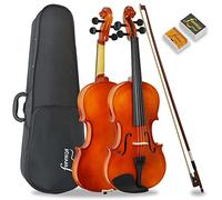 Forenza Uno Series 3/4 Tamaño De Violín De Tamaño Para Principiantes Con Estuche Dura Liviana, Arco De Madera, Colofonia, Cuerdas De Núcleo De Acero