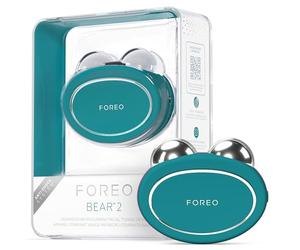 FOREO BEAR 2 - Tonificador facial de microcorrientes - Masajeador facial antiarrugas - Lifting facial inmediato - Reafirma y define - Evergreen