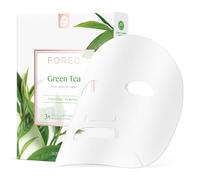 FOREO Green Tea Mascarilla revitalizante para piel opaca, UFO, 3 uds.