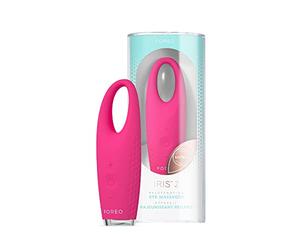 FOREO IRIS 2 Masajeador de ojos rejuvenecedor I Para hinchazón y ojeras I Corrector de ojeras I Dispositivo de drenaje linfático I Silicona ultrahigienica I Garantía de 2 años I Fuchsia