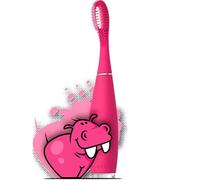 FOREO ISSA Kids Silicona Cepillo de Dientes Sónico para Niños de 5 a 12 Años Rosa Nose Hippo