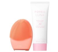 FOREO LUNA 4 Cepillo limpieza facial + Limpiador Micro-Foam 2.0 100 ml Set | cepillo limpieza facial, cepillo silicona, limpiador facial, limpiador espumoso, piel sensible, exfoliación suave