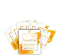 FOREO UFO Manuka Honey, mascarilla facial activa para piel cansada y apagada, pack de 6, antiedad, calmante, con miel de manuka y alantoína, cruelty free, compatible con todos los dispositivos UFO