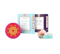 FOREO UFO 3 Máscara LED + 14 mascarillas + Crema de ojos IRIS | Mascarilla LED, Infrarrojo cercano, Mascarilla luz roja, Calentamiento, Mascarillas tejido, Mascarillas UFO, Ojeras, Fuchsia