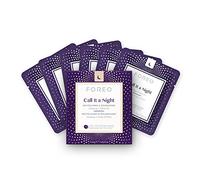 FOREO UFO Call it a Night, mascarilla facial activa para piel seca y envejecida, pack de 7, revitaliza y nutre, ginseng y aceite de oliva, cruelty free, compatible con todos los dispositivos UFO
