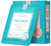 FOREO Máscara facial Matte Maniac Advanced Collection 2.0 UFO-Activated, Hidratante facial, Belleza facial, Hamamelis y carbón, Para todo tipo de piel y piel con manchas, Piel grasa, 6 unidades