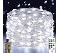 Forepin Guirnaldas Luces Interior, 18M 150LED Cadena de Luces 8 Modes con Enchufe, Impermeable Árbol de Navidad Guirnalda de Luces Decoración para Navidad Boda Fiesta Jardín Patio
