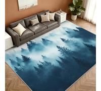 Forest Alfombra 120x180cm, Mountain Forest Alfombras for Living Room
