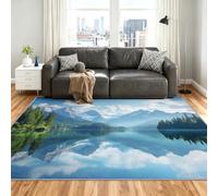Forest Alfombra 180x240cm, Mountain Forest Alfombras for Living Room
