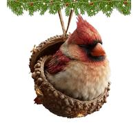 Forest Animal Acorn Ornaments, 3D Acorn Funny Home Decor - Cute Holiday Decor Christmas Tree Ornaments,for Indoor Outdoor Living Room Wall Door Mantel Fireplace Farmhouse Garden Yard Porch