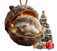 Forest Animal Acorn Ornaments, 3D Acorn Funny Home Decor - Cute Holiday Decor Christmas Tree Ornaments,for Indoor Outdoor Living Room Wall Door Mantel Fireplace Farmhouse Garden Yard Porch