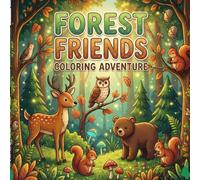 Forest Animal-Theme colouring book: 8.5 * 8.5 inch , 74 high quality pages with beautiful images for coloring . kids from 3 - 14 years old