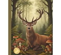 Forest Animal Wide-Ruled Notebook | Retro Vintage Polish Woodland Animal Journal | 150 Pages | 7.5 x 9.25 Inches | Cute Rustic Nature Design: ... - Perfect for Writing, Journaling & Notes