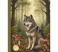 Forest Animal Wide-Ruled Notebook | Retro Vintage Polish Woodland Animal Journal | 150 Pages | 7.5 x 9.25 Inches | Cute Rustic Nature Design: ... - Perfect for Writing, Journaling & Notes