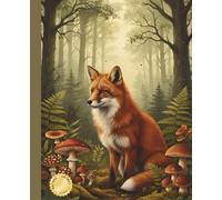 Forest Animal Wide-Ruled Notebook | Retro Vintage Polish Woodland Animal Journal | 150 Pages | 7.5 x 9.25 Inches | Cute Rustic Nature Design: ... - Perfect for Writing, Journaling & Notes