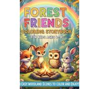 Forest Animals Coloring Book Kids Ages 4-8 | Cute Baby Animals in a Compact 6×9" Format: 50 Simple Woodland Creature Scenes for Calm Creativity & ... (The Animal Coloring Book Collection)