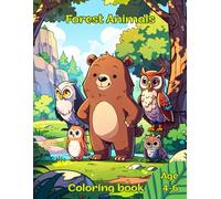 Forest Animals: Let’s Color Happy Little Animals