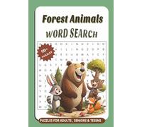 Forest Animals Word Search Book Puzzle: Easy to Read Print About Forest Animals, Mixed Levels, 110 pages | 50+ Puzzles... Great as a gift.