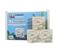 Forest Aquatics Bloque mineral de calcio grande para camarones, caracoles, Plecos, cangrejos, nerites, ramshorns (6)
