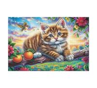 Forest Asunción de la Virgen María en Las Nubes Puzzle 1000 Piezas Cartón Grueso para Adultos Valle Resplandor y Arco Diversión Grupal Entrenamiento Cerebral Regalo Navideño Regalo Ideal 1000 PCS