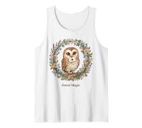 Forest Barn Magic Owl Estética Cottagecore Nature Art Camiseta sin Mangas