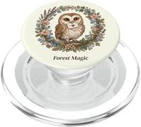 Forest Barn Magic Owl Estética Cottagecore Nature Art PopSockets PopGrip para MagSafe