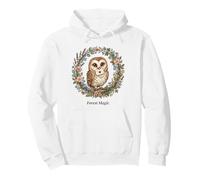 Forest Barn Magic Owl Estética Cottagecore Nature Art Sudadera con Capucha