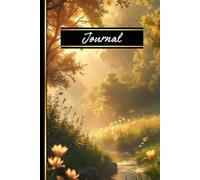 Forest Calm: Hardcover Journal, Woodland Stream & Plants, 6" x 9", Lined Cream Pages, Matte Finish