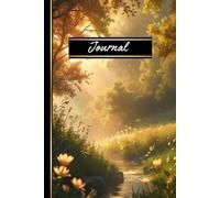 Forest Calm: Soft Cover Journal, Woodland Stream & Plants, 6" x 9", Lined Cream Pages, Matte Finish