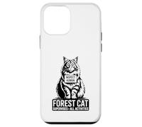 Forest Cat supervisa Todas Las Actividades Inspeccionar a Humanos Carcasa para iPhone 12 Mini