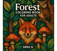 Forest Coloring Book for Adults: 30 Bold and Mindful Nature Scenes with Thick Lines | Forests, Animals and Psychedelic Patterns for Relaxation and Stress Relief