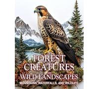 Forest Creatures and Wild Landscapes: Mountains, Waterfalls, and Wildlife: A Relaxing Adult Coloring Book with 50 Thoughtful Reflections for Mindfulness and Inner Calm. ( Nature Coloring Book )