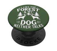 Forest Dog Adventure, Divertido Amante del Aire Libre PopSockets PopGrip Adhesivo
