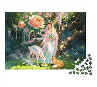 Forest Fairy 1000 Piece Jigsaw Puzzles Recycled Guanyin Bodhisattva Puzzle para Personas Mayores Puzzle Game Props para Family and Friends Birthdays Great Gift 70x50cm/1000pcs