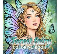 Forest fairy coloring book - Fairies coloring book - Fairy coloring pages: Adult coloring book - Cozy coloring