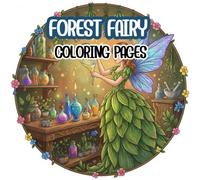 Forest Fairy coloring Book: Magical Forest Fairy Coloring Book for Toddlers and Kids: 50 Large, Bold, and Simple Fairy Illustrations; Perfect for Developing Creativity and Fine Motor Skills.