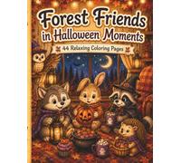 Forest Friends in Halloween Moments: 44 Relaxing Coloring Pages