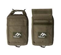 Forest Fundamentals Bolsa de hojalata Mess | Bolsa enrollable de nailon Cordura 1000D | Se adapta a varios tamaños de lata de campamento del ejército | Bolsillos externos, puntos de anillo en D y asas