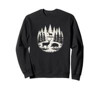 Forest Hunting Design, Deer And Wild Boar In Front Of High Sudadera