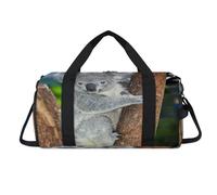 Forest Koala - Bolsa deportiva con compartimento para zapatos, diseño de oso koala, bolsa de fin de semana, bolsa de viaje para el gimnasio, organizador de equipaje para mujeres, hombres, niños y