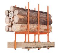 Forest Master BLS-3H Caballete para Troncos - Ideal para Cortes Precisos de Múltiples Troncos - Capacidad de 250 kg - Compacto, Ligero y Plegable - Triple Cadena Autoblocante para Máxima Estabilidad