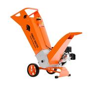 Forest Master FM18DDES - Trituradora profesional de madera de gasolina y jardín, motor 18PS LCT 478 cc, arranque eléctrico, ramas de hasta 125 mm, accionamiento directo, cuchilla reversible