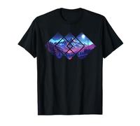 Forest Nature Square Minimalism Graphic Camping Hiking Men Camiseta
