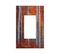 Forest of Tall White Birch Trees - Placa de pared para interruptor de luz, cubierta de placa frontal, 1 banda, decoración de receptáculo para el hogar, cocina, habitación, baño
