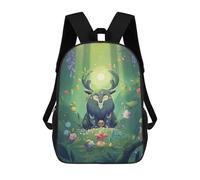 Forest Spirit And Plant Creatures Mochila Escolar Ligera Para Aeropuerto, Estudiantes Universitarios, Mochila Para Niños/niñas/adolescentes 17inch