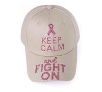 Forest & Twelfth Gorra de béisbol de moda, adornada con diamantes de imitación de cristal, piedras preciosas sintéticas, bordado, keep calm, Talla única