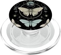 Forest Witch Moth and Moons Folkloric Wiccan Nature Goth PopSockets PopGrip para MagSafe