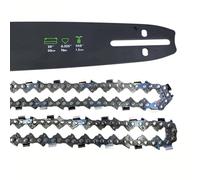 FORESTA Guide + 2 cadenas motosierra 76entrenadores 50 cm de corte 0,325 ″ 0,058″ adecuado para Oregon 208SLGK095 + 21LPX076E, 208VXLGK095 + 21LPX076E, 208PXBK095 + 21LPX076E