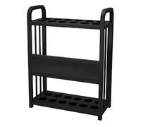 forestalk 9 Slot Pool Cue Rack, Space Saving Billiard Stick Holder para Game Room, Man Cave & Bar, Durable Organizer with Easy Assembly, Black Finish